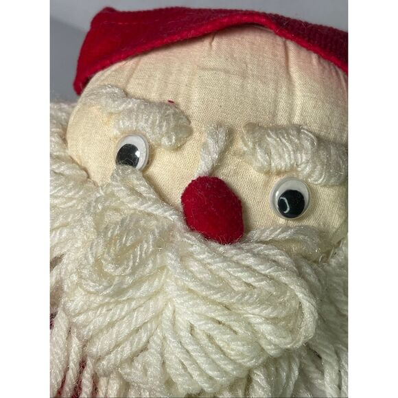 Primitive handmade? Muslin stuffed Santa 15.5” tall. - Picture 2 of 12